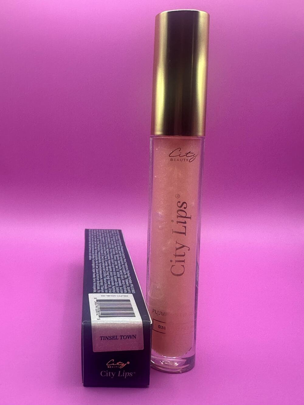 City Beauty City Lips Plumping Lip Gloss Tinsel Town New in Box NIB